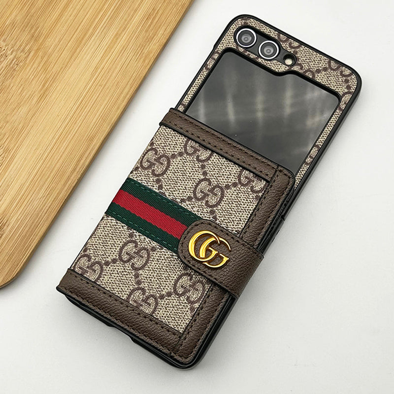 Designer-Inspired Wallet Case – For Galaxy Z Flip