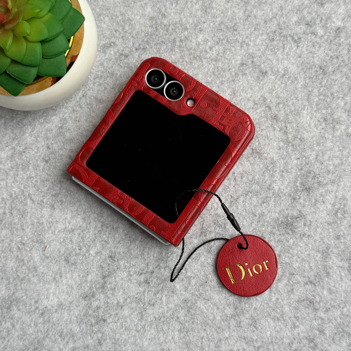 CharmPocket Monogram Wallet Case