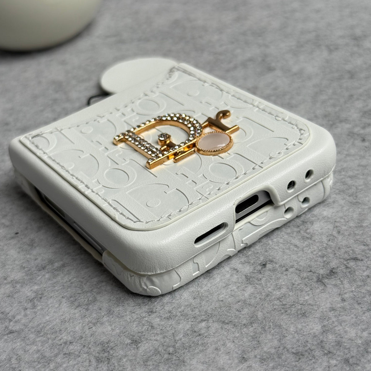 CharmPocket Monogram Wallet Case