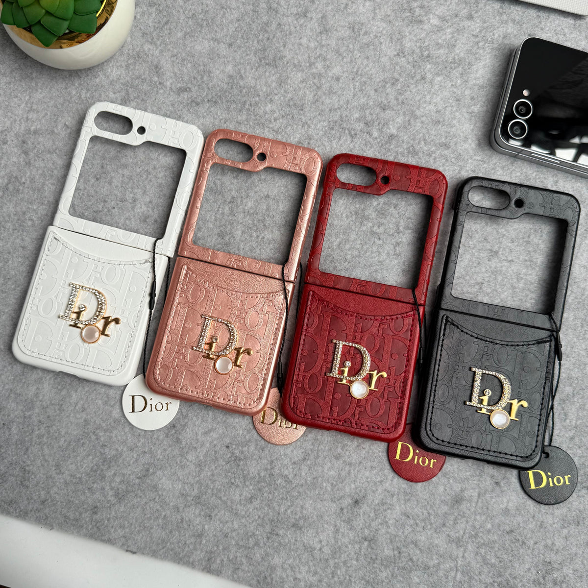 CharmPocket Monogram Wallet Case