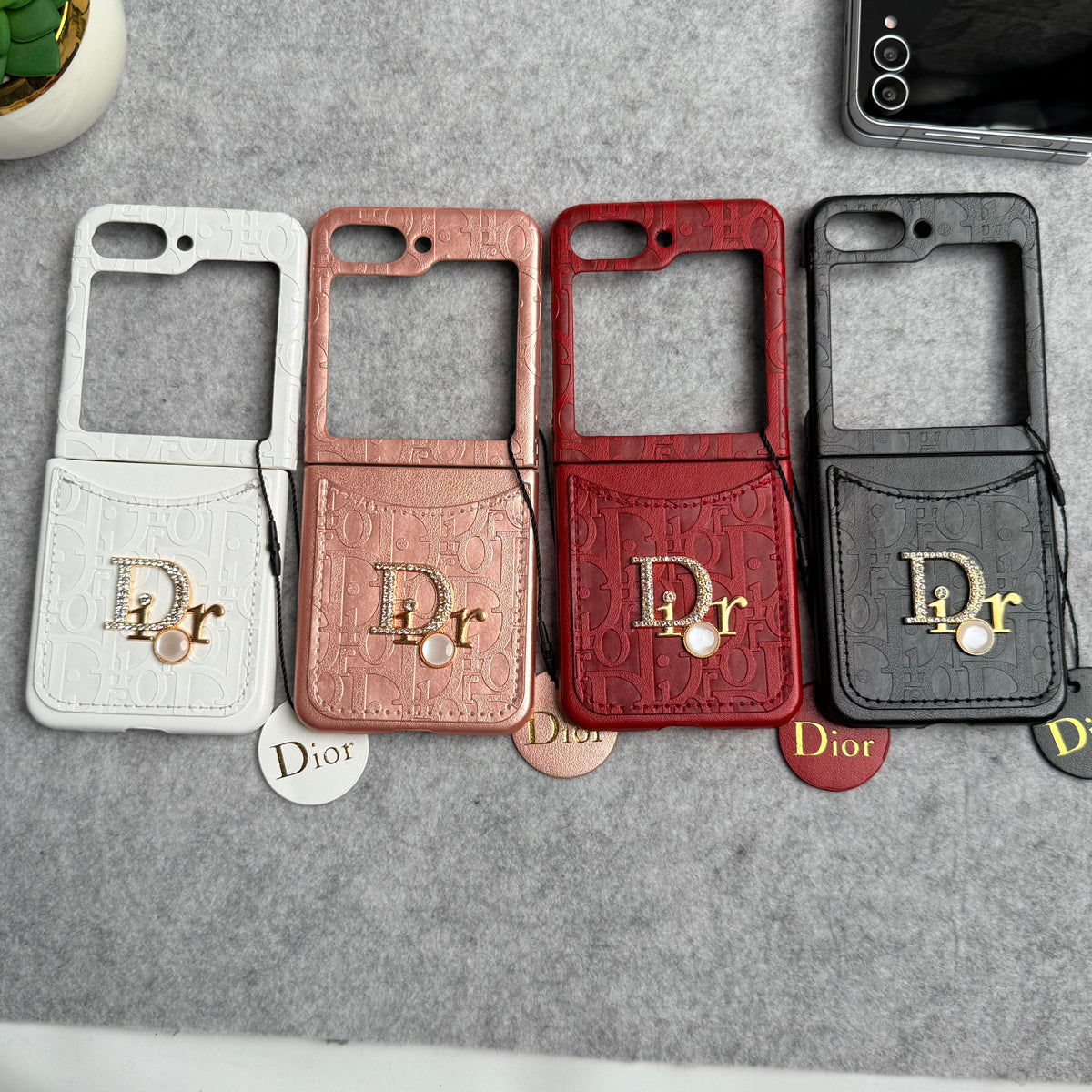 CharmPocket Monogram Wallet Case