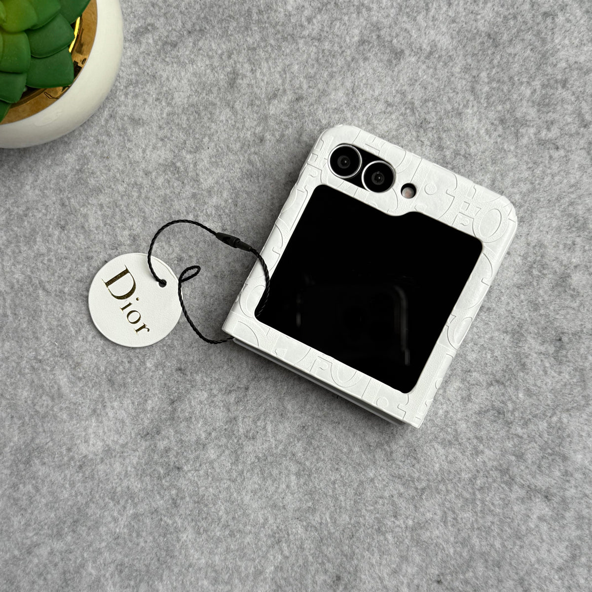 CharmPocket Monogram Wallet Case