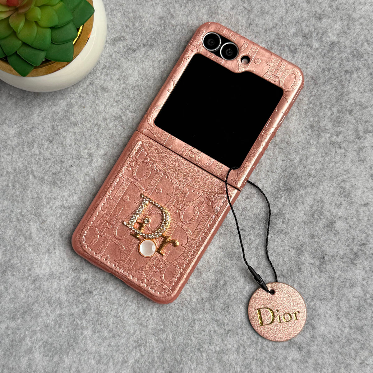 CharmPocket Monogram Wallet Case