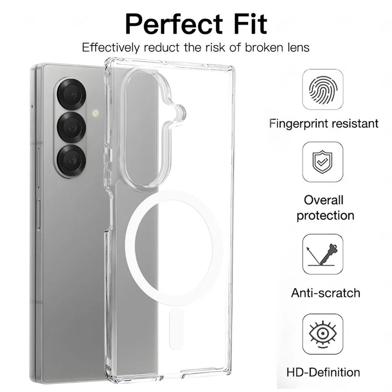 Magnetic Clear Shockproof Case