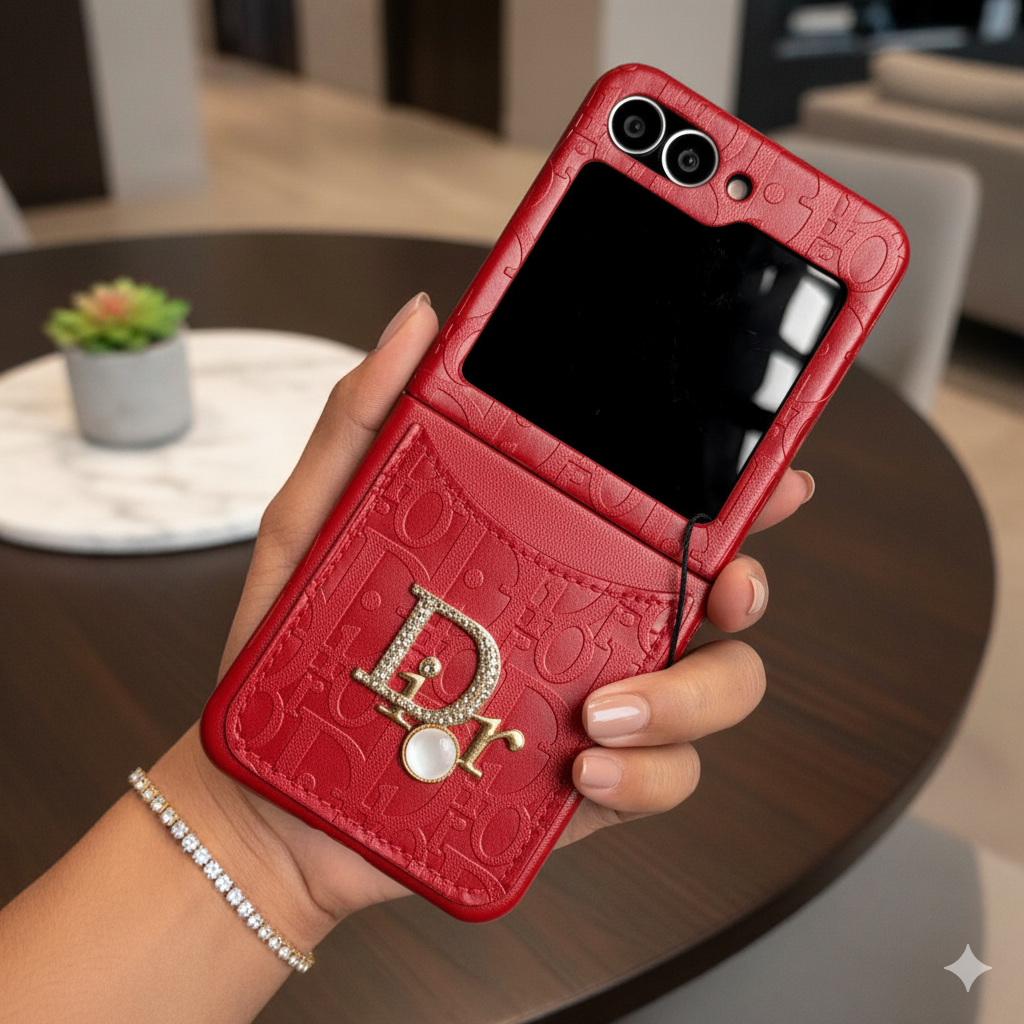 CharmPocket Monogram Wallet Case